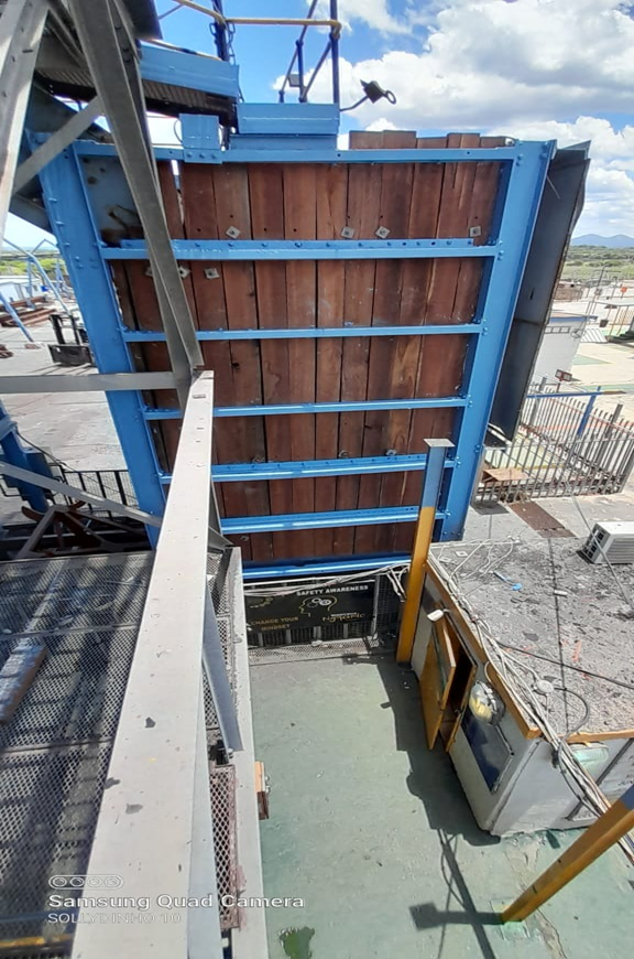 Ore Bin Refurbishment – the outside